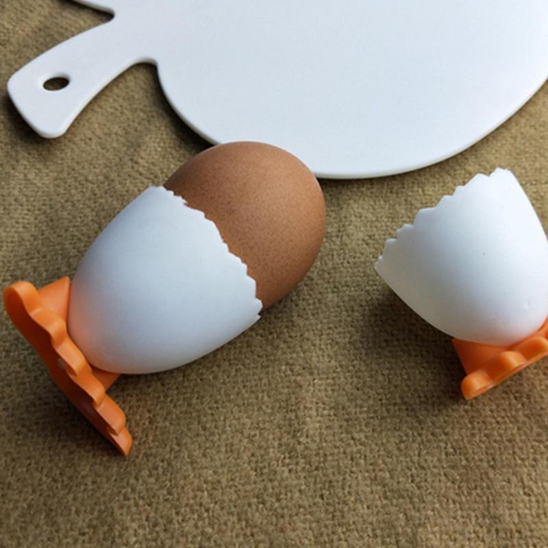 Niedlicher Eierbecherhalter, Eieröffner, Trenner, gekochter Ständer, Hühnerfüße, Eierablage, lustiges Besteck, Küchenutensilien, Gadgets für Heimdekoration