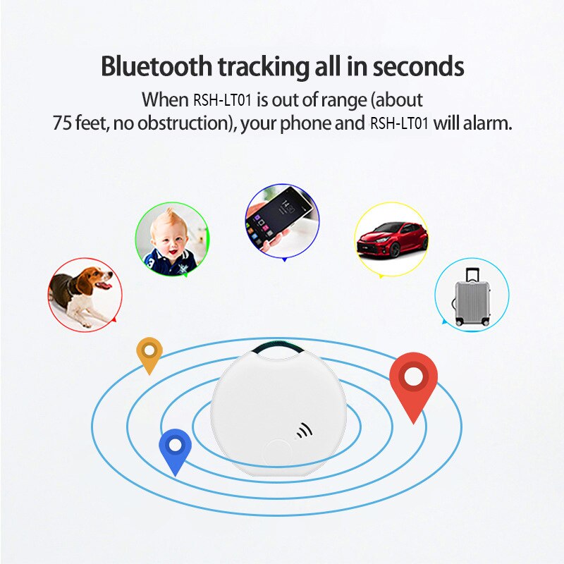 Tuya/Smart Life APP Bluetooth Smart tag chiave dispositivo anti-smarrimento Pet Tracker di localizzazione anti-perso Smart Bluetooth Tracker ricerca di oggetti
