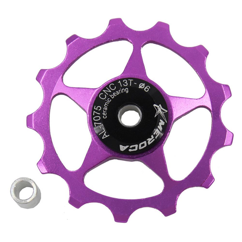 11T/13T Aluminium Mtb Mountainbike Fiets Achterderailleur Pulley Jockey Wiel Racefiets Gids Roller voor 7/8/9/10 Speed: 13T purple