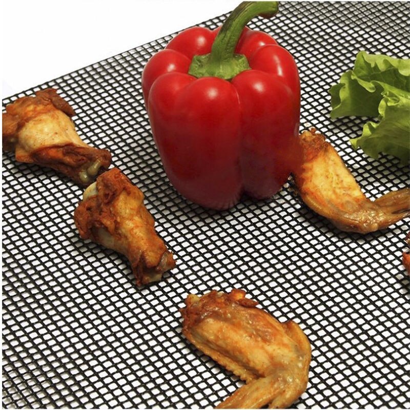 Verre antiadhésif Barbecue grille de cuisson fibre résistance à la chaleur viande poisson légumes BBQ sac de cuisson Barbecue Net Camping en plein air pique-niques