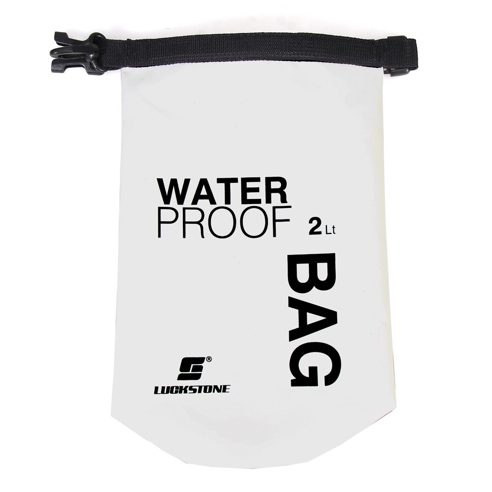 Wasserdicht Schwimmen Beutel Trocken Sack Leichte Wasserdichte Telefon Beutel Schwimm Bootfahren Kajakfahren Camping Taschen für draussen Schwimmen: Weiß 2L