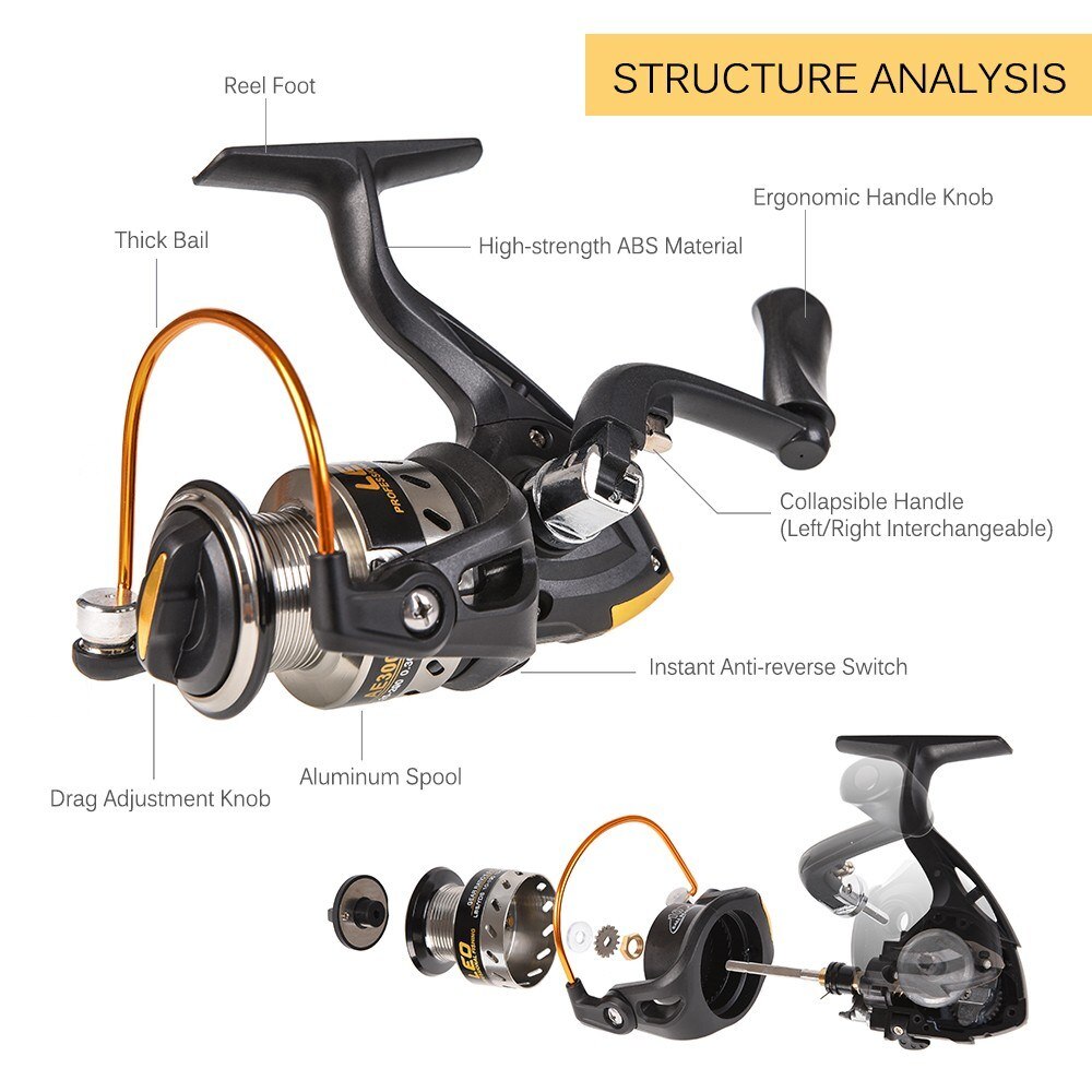 Hengel En Reel Combo Telescopische Hengel Pole Spinning Reel Set Vislijn Lokt Haken Vat Wartels Pakket Kit