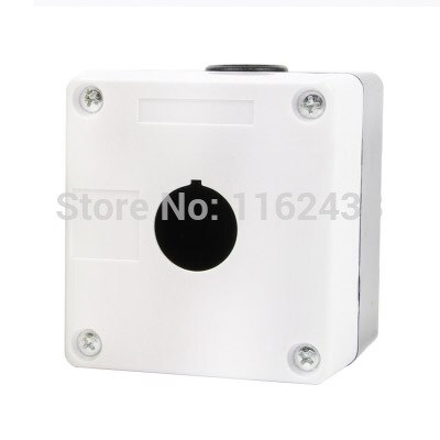 BX1-22 1 hole push button switch box for 22mm mounting hole push button: White