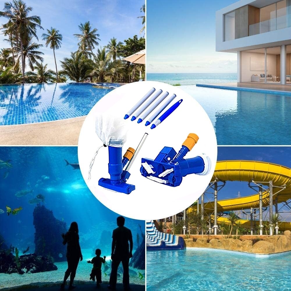 1 Set Jet Swimming Pool Vacuum Cleaner Floating Objects Cleaning Tools Vac Suction Head Pool Fountain Vacuum Brush Cleaner