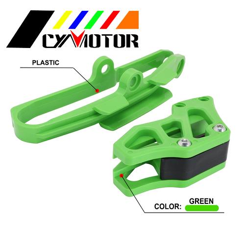 CNC Plastic Motorbike Protector Chain Guard Guide &amp; Slider Guard For Kawasaki KXF250 KXF450 KXF 250 450 KX250F KX450F