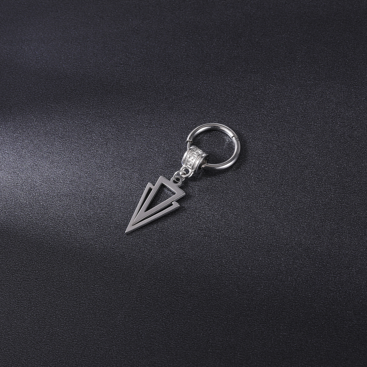 Zs 1Pc 20G Punk Zwaard Oorbel Rvs Kwastje Oorringen Zwarte Ketting Oor Hoepel Voor Dna Jongen crossear Piercing Sieraden