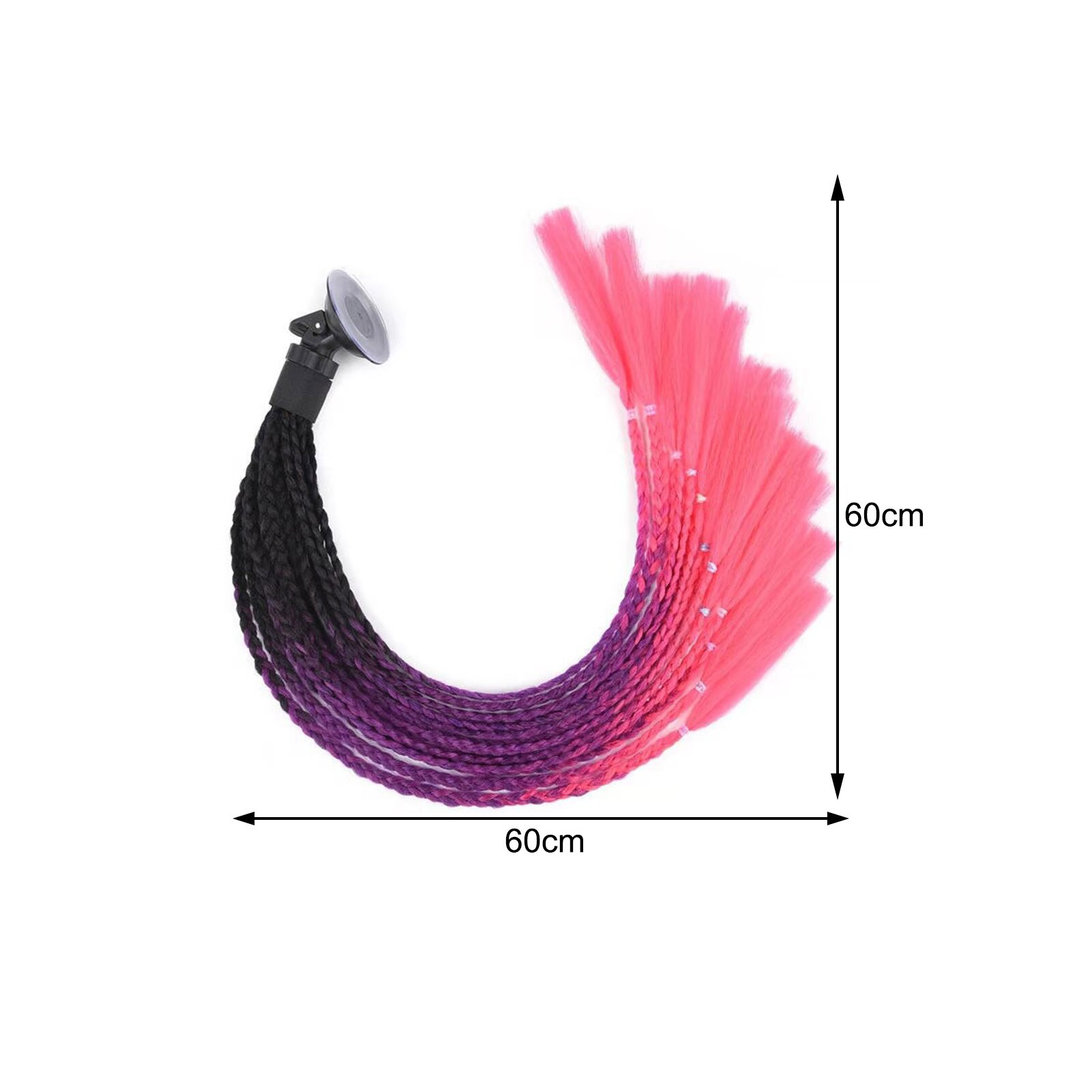 Casco de motocicleta con trenzas para mujer, casco , Peluca de cola de caballo para motocicleta, cascos de moto, 7 casco de colores, trenza sucia