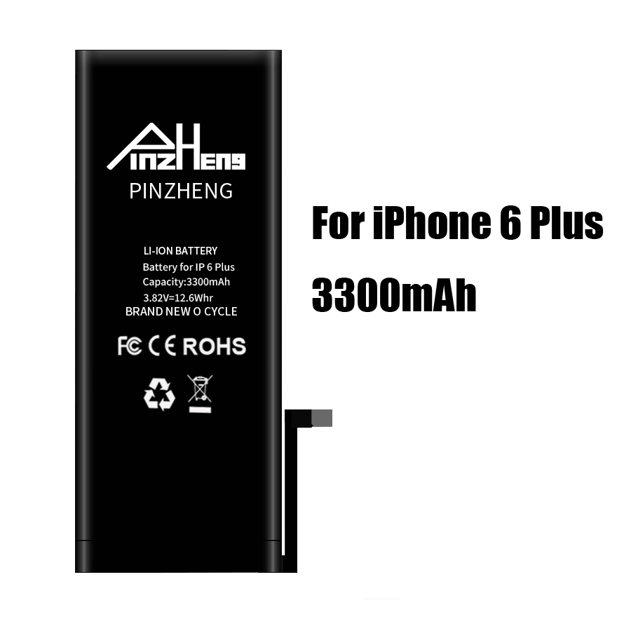 Pinzheng Hoge Capaciteit Telefoon Batterij Voor Iphone 6 6S Plus 4 4s Vervanging Batterie 0 Cyclus Batterij Voor Iphone 6 6S Plus Batterijen: 3300mAh For i6P