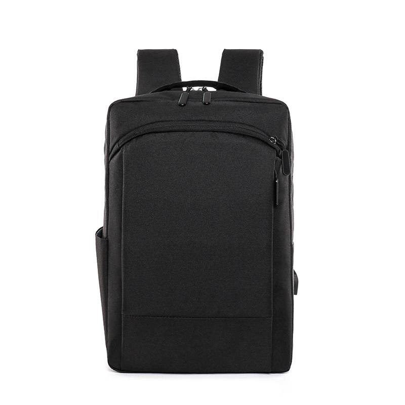 Moda mochila à prova dwaterproof água da faculdade dos homens mochila 15.6 polegada portátil notebook escola mochila para o adolescente: Black