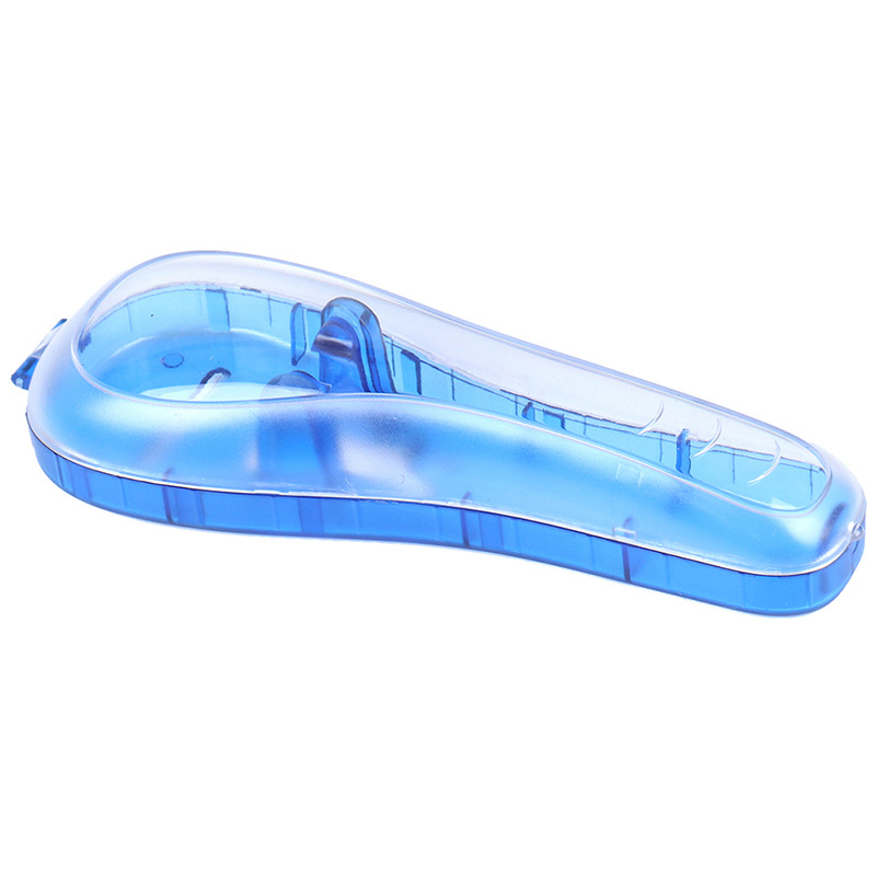 1-delige lege handmatige scheermes reisetui scheerapparaat houder doos draagbare plastic handmatige scheermes trimmer beschermer doos: Licht Groen