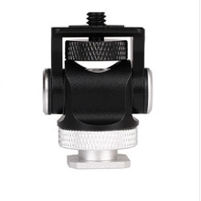 Sapata ajustável monitor titular montagem câmera pan 360 graus de inclinação 180 graus com sapata fria montagem e 1/4 mount mount cabeça tripé de montagem