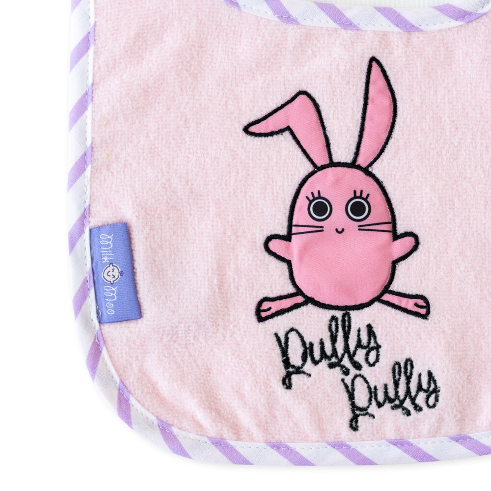 Milk & Moo Chancin Rabbit & Cacha Frog Set of 2 Baby Muslin Bibs