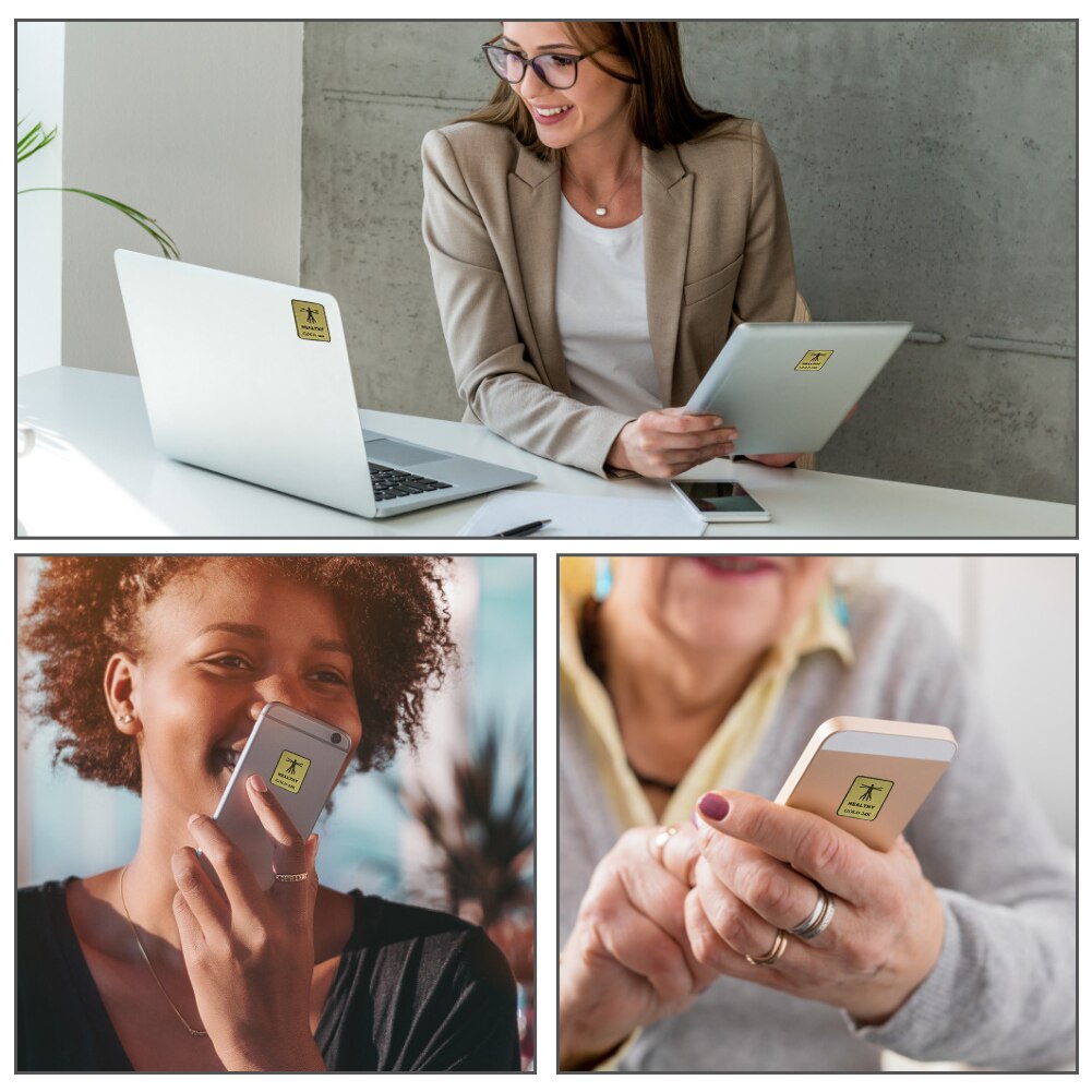 6 Pack Anti EMF Radiation Protection Shield Sticker EMF Protection Cell Phone For Laptop And All Electronic Devices