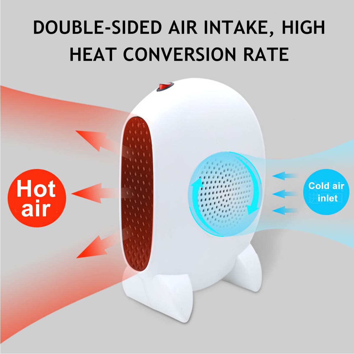 Zimowy grzejnik elektryczny wentylator ciepła utrzymuj ciepłą dmuchawę mały podgrzewacz ocieplacz na zimę podgrzewacz robić ogrzewania Dom gabinet łazienka