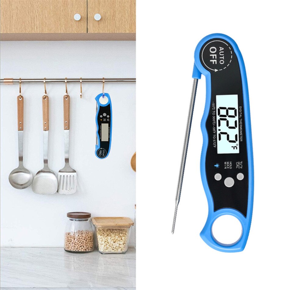 Dual Probe Instant Read Meat Thermometer Ultra Fast Waterproof Digital Food Thermometer with Backlight Calibration