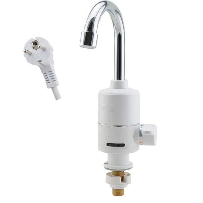 Torneira elétrica 3000w, torneira de aquecimento instantâneo chuveiro, aquecedores instantâneos sem tanque, tomada ue: EU Indicator light