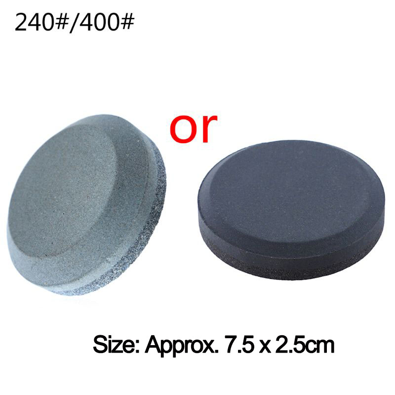 240/400# 400/1500# 3000/10000# 6000/12000#Household Knife Whetstone Round Axe Sharpening Stone Hand Dual Grit Tool B85C: Red