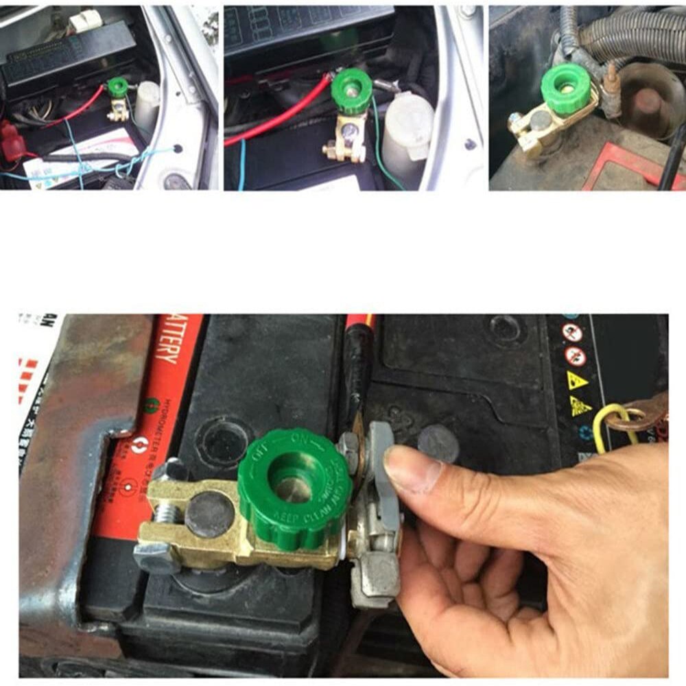 Car Battery Isolator Switch Top Post Battery Terminal Link Switch Battery Master Disconnect Switch Power Cut off Kill Switch