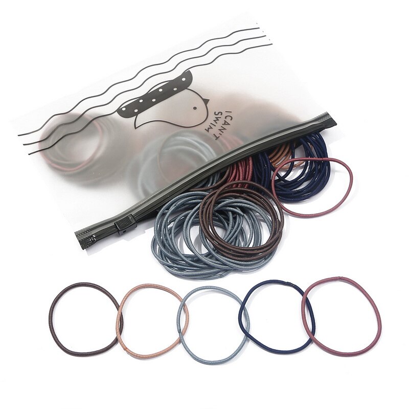 100 pièces/sac fille cheveux anneaux cheveux accessoires queue de cheval en caoutchouc cheveux corde haute élastique cheveux corde Braider tête corde pour les filles: 06