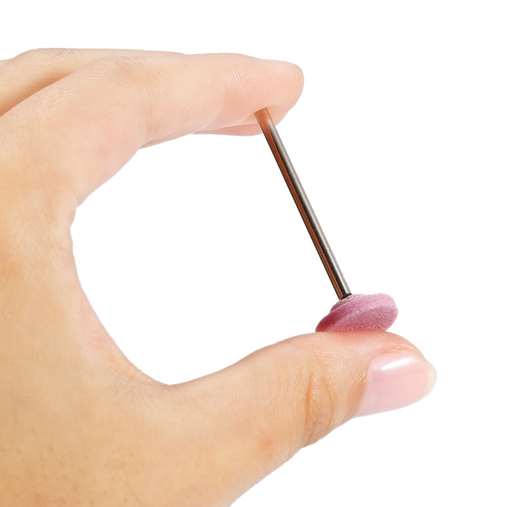 ELECOOL, fresa para uñas de carburo de silicio de 2,34mm con mango para pulir uñas, herramienta para manicura y pulido