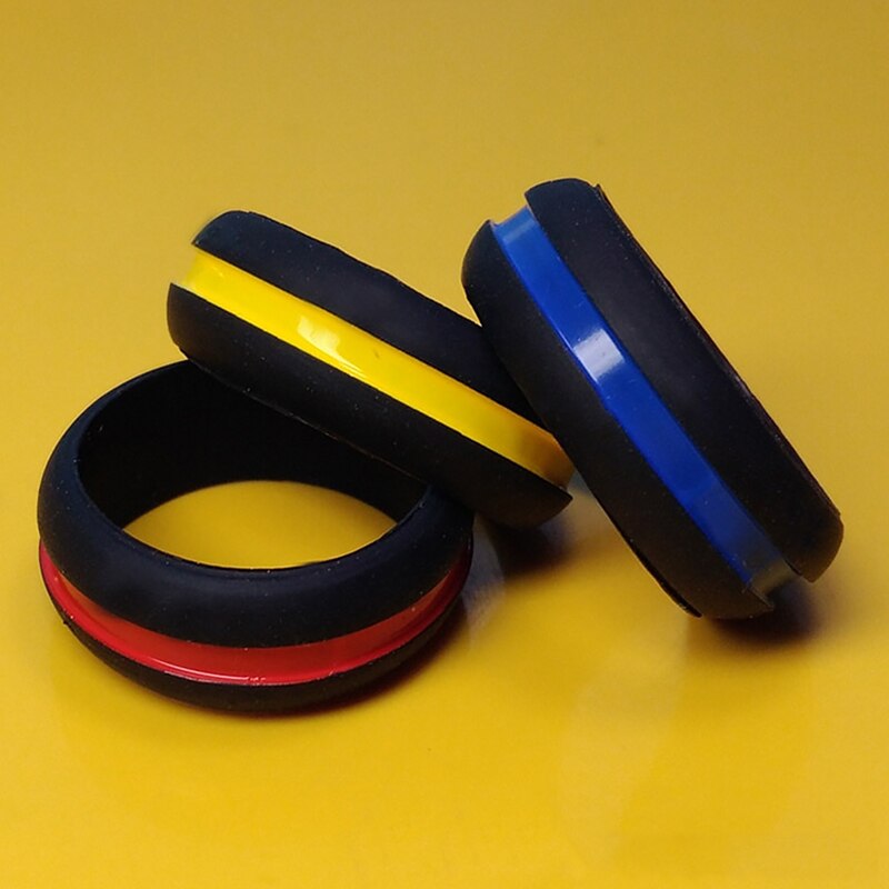 3Pcs Rubber Siliconen Vinger Ring Flexibele Hypoallergeen Wedding Engagement Ring Creatieve Eenvoudige Mode Paar Accessoires