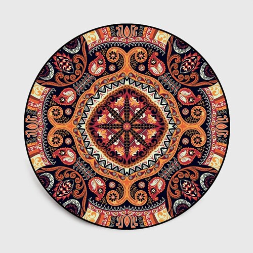 Marokkaanse stijl rond tapijt etnische geometrische antislip vloermat retro woonkamer decor vloerkleden slaapkamer keuken badkamer behang: Tapijt 1 / Diameter 120cm