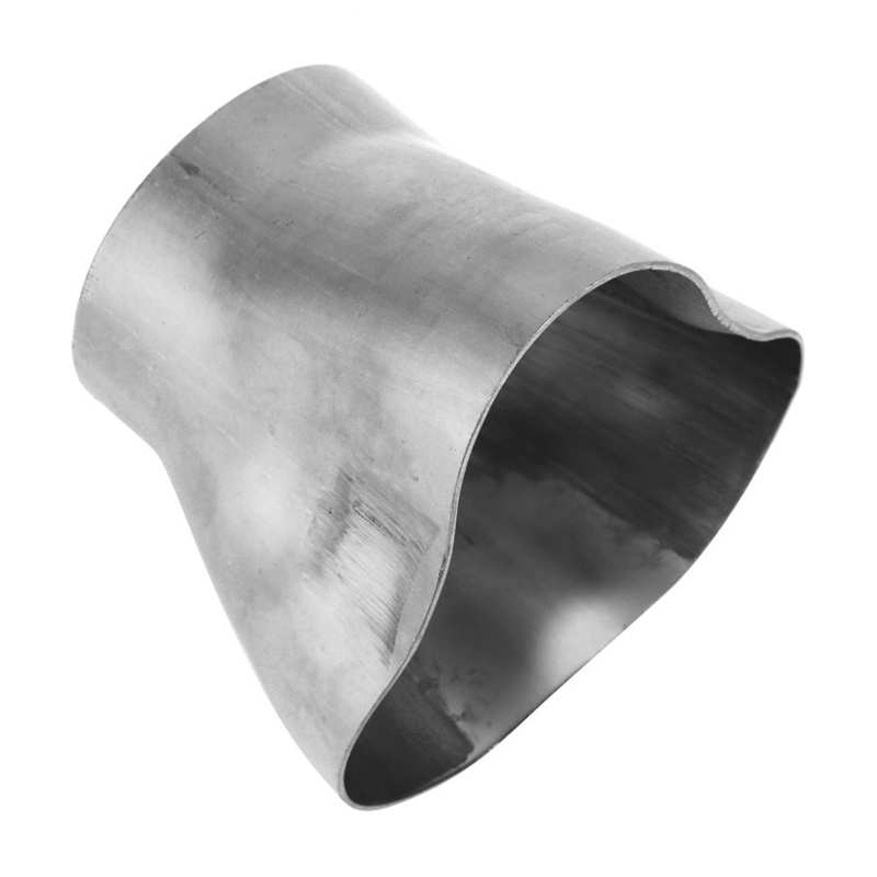 stainless pipe exhaust manifold 3 into 1 Exhaust Header Collector 1.75in Inlet 2.38in Outlet Universal for Car Modification