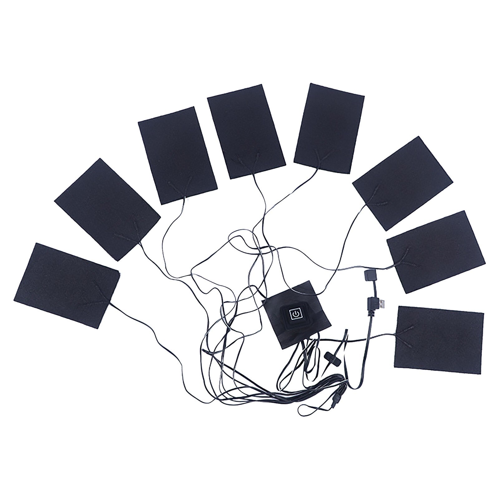 40# 5in1 Electric Vest Heater Warm Cloth Jacket - Usb Thermal Heated Pad Body Warmer Electric Vest Heated Cloth Winter Body Warm