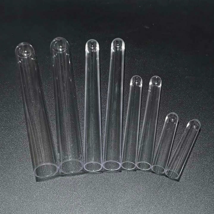 100 stk / parti dia 12mm to 20mm reagensglas af plast til slags laboratorietests dia 12/13/15/20mm