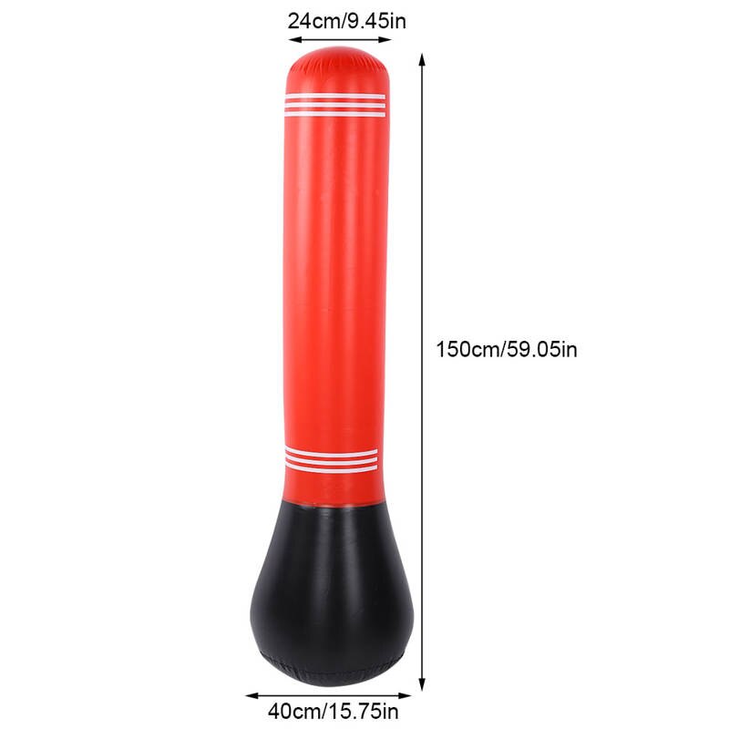 150cm Inflatable Boxing Bag Adult Children Boxing Punch Kicking Sandbag PVC Inflatable Tumbler Gym Kids Boxing Training Target