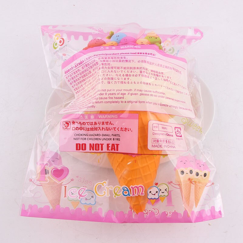 10 pièces glace gâteau pain squishy jouet