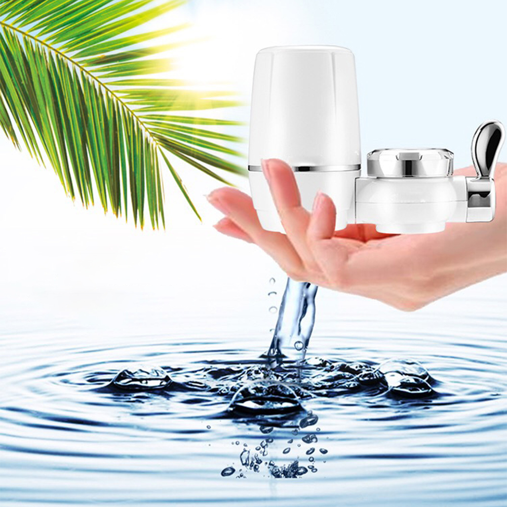 Faucet Water Purifier, Tap Ceramic Filter Direct Drinking Kitchen Household Purifier Filter