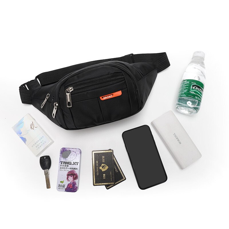 Borsa a tracolla Casual Unisex marsupio impermeabile borse a tracolla solide a tracolla marsupio da uomo marsupio marsupio da viaggio