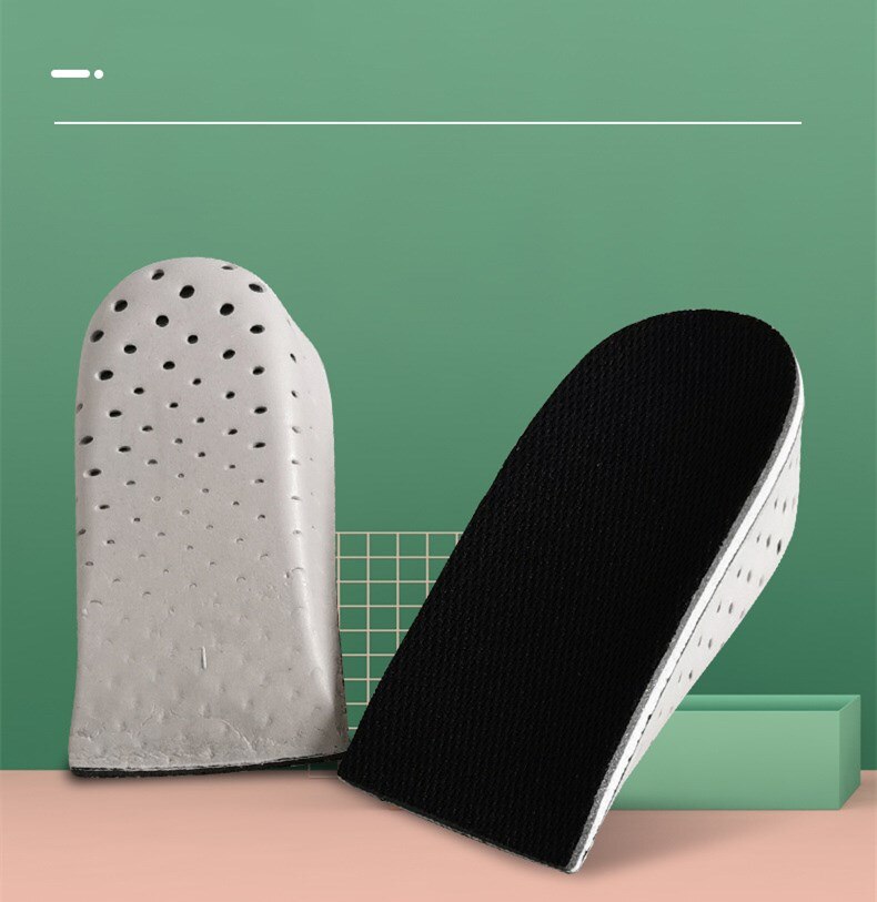Höer ErhöHenne Einlagen Atmungs Halbe Einlegesohle ErhöHenne Hacke Einfügung Sport Schuhe Pad Kissen unisex 2,3 cm-4,3 cm hoch