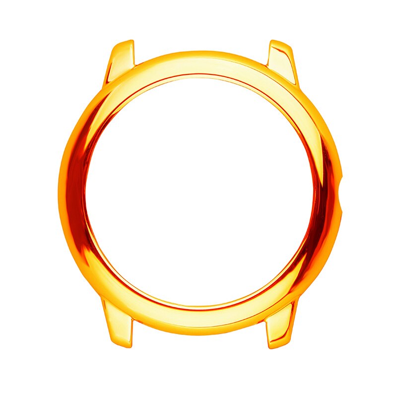 Bumper Shell Electroplate Watch Case Cover Frame Screen Protector Watch Cover Bumper Shell For Xiaomi Haylou-solar LS05: gold