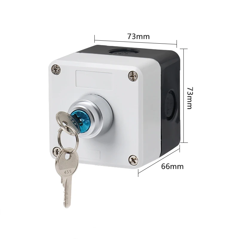 arrow symbol indicating start and stop self-recovery waterproof button switch emergency stop industrial hand-held control box: GRAY