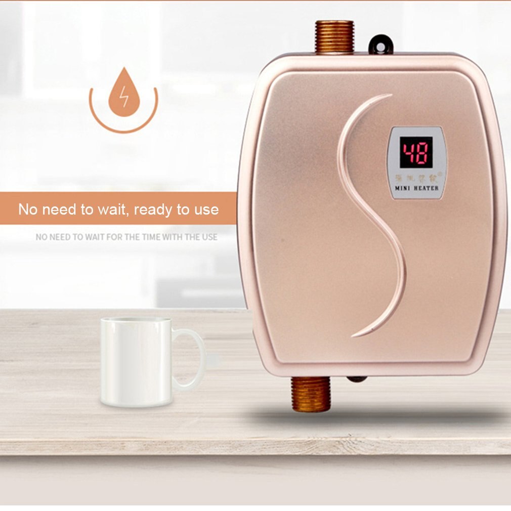 Tankless Instant Electric Water Heater Shower for Home Bathroom Thermostat Flow Heater Heating Shower Water