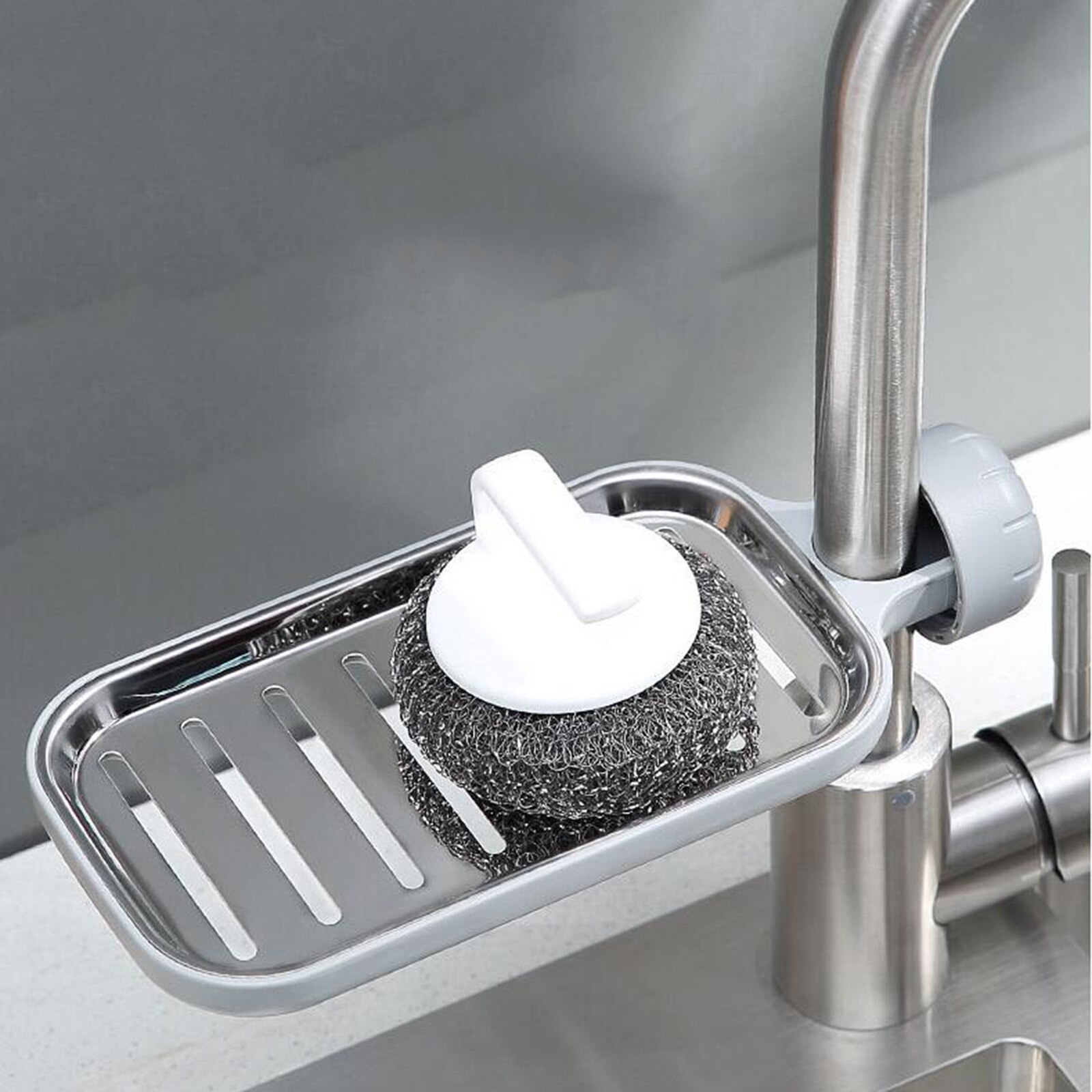 Ze stali nierdzewnej uchwyt kuchenny na gąbkę mydło płyn robić mycia naczyń ociekacz ze stojakiem kran stojak robić przechowywania kosz spustowy dla umywalka robić łazienki