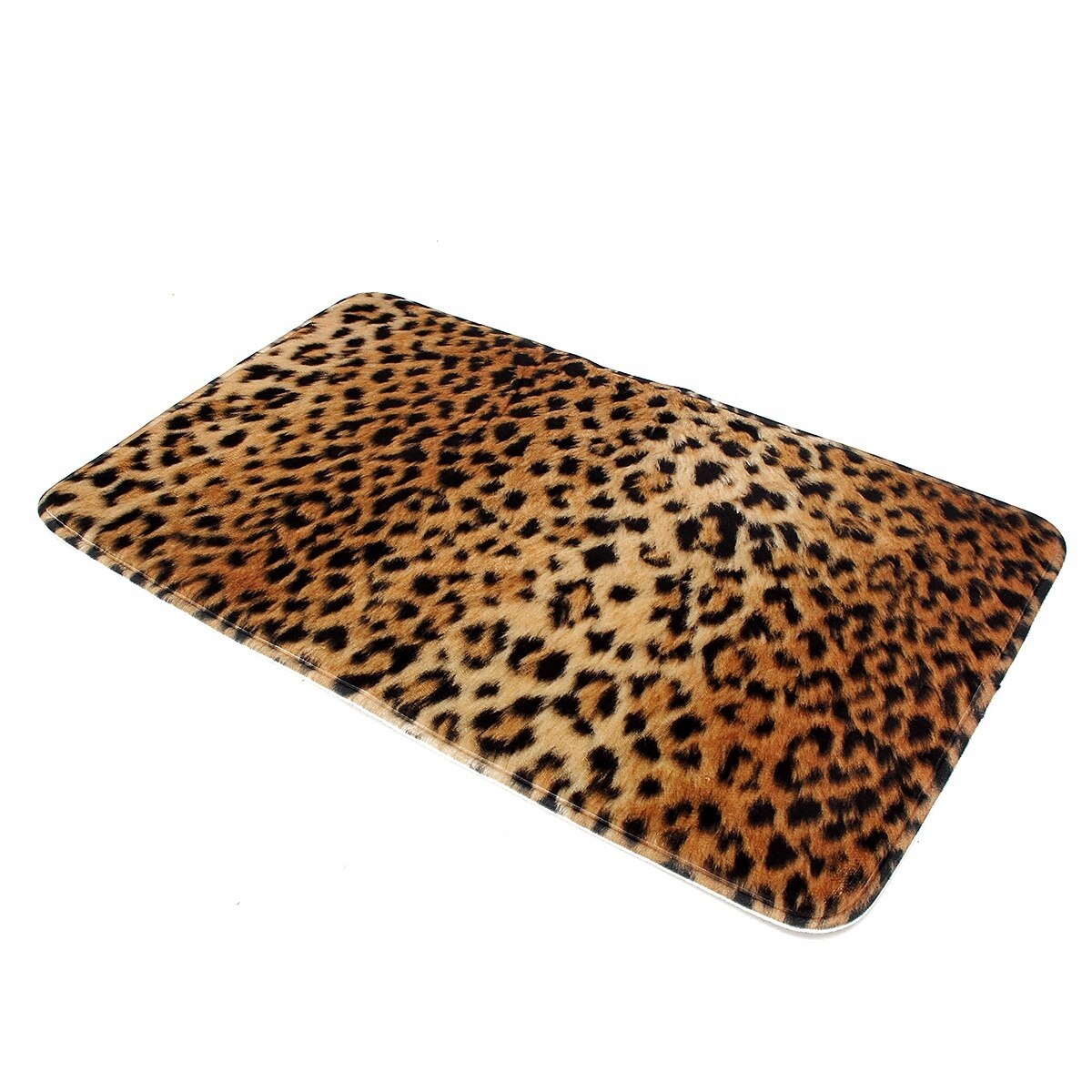3 delar set leopardtryckt halkfritt badrum toalett piedestal matta golvmatta toalett lock lock vattentät golvmatta badrumsinredning