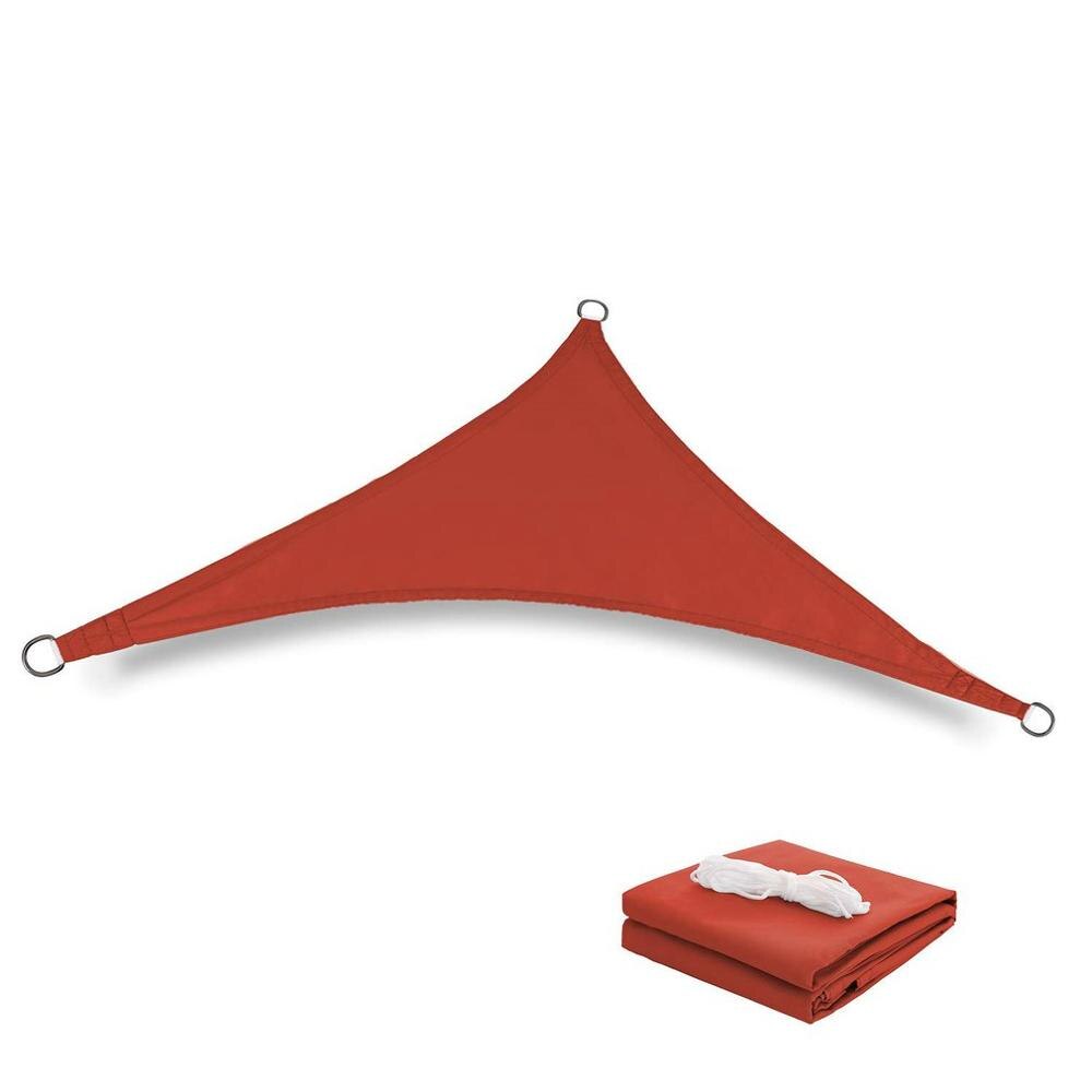 Waterproof Sun Shelter Sunshade Protection Outdoor Canopy Garden Patio Pool Shade Sail Awning Camping Shade Cloth Large: Red 4x4x4m