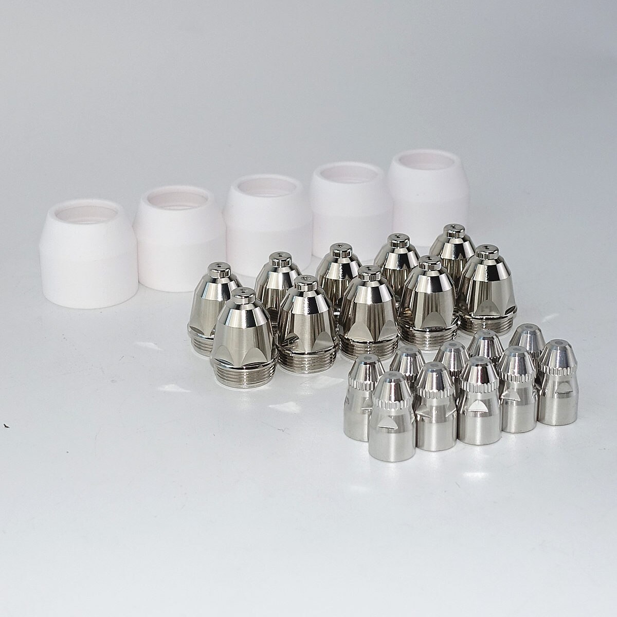 P80 plasma skærebrænder forbrugsmateriale 25 stk, plasma brænder skjold kop spids elektrode dyse