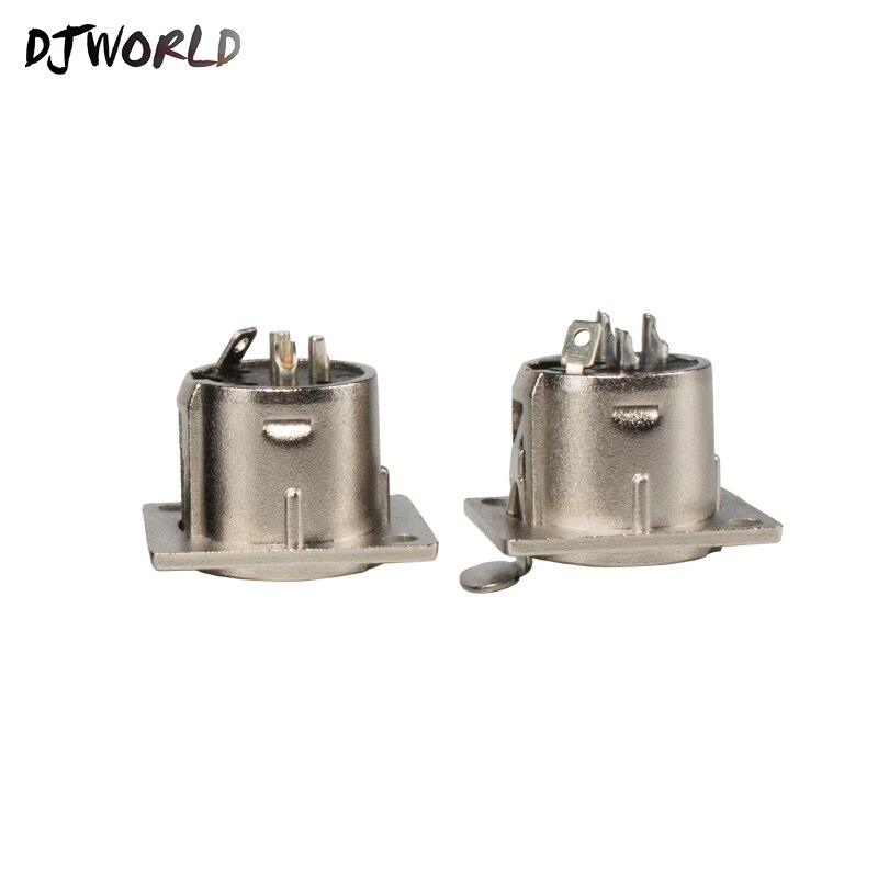 1 par xlr-kontakter metall/plast-kontakt 3- -pins caron-kontakt for mikrofonkontakt scenelysutstyr kabelkontakt