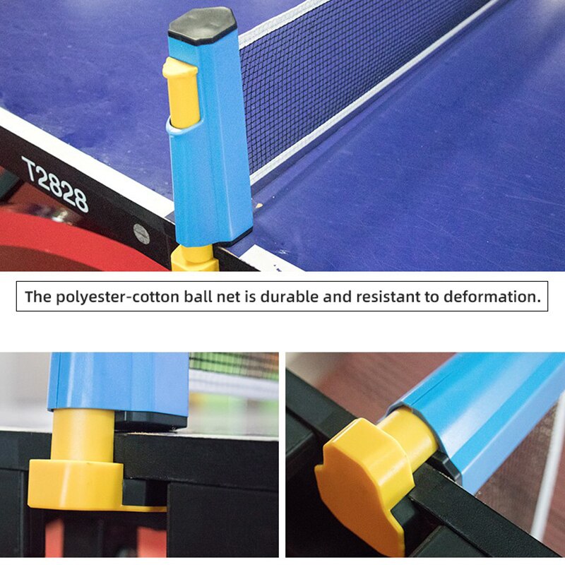Retractabl Table Tennis Net Rack Ping Pong Racket Portable Ping Pong Post Table,Any Table Anywhere Home Gyms Ftiness
