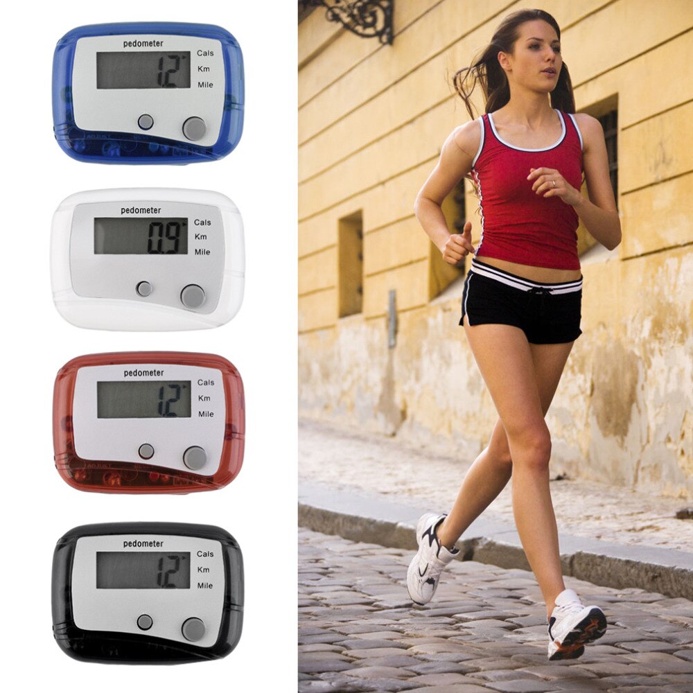Mini Digital LCD Run Step Pedometer Walking Distance Counter