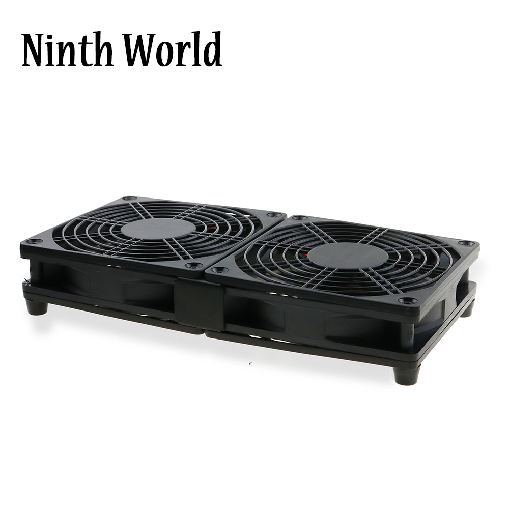 Router Koelventilator Diy Pc Cooler Tv Box Draadloze Stille Stille Dc 5V Usb Power 120 Mm 240 Mm fan 12 Cm W/Schroeven Beschermende Netto