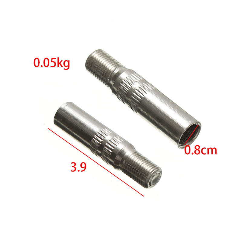 4x bil motorcykel lastbil buss däck hjul ventilförlängningar förlängare lock skaft silver ventillock