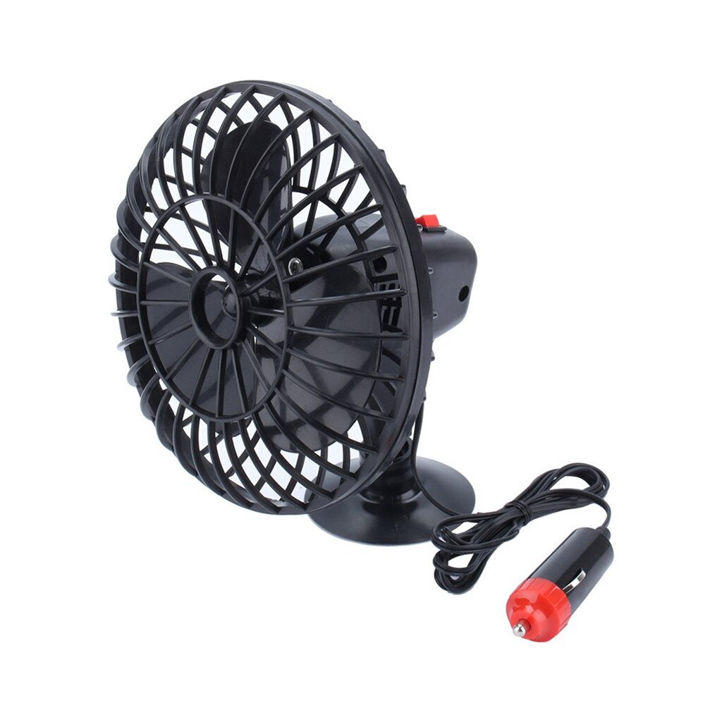 WUPP Elektrische Auto Fan Auto 4 Inch Zomer Mini Ventilator Aangedreven Adsorptie 12v Auto elektrische Ventilator 9710: Default Title