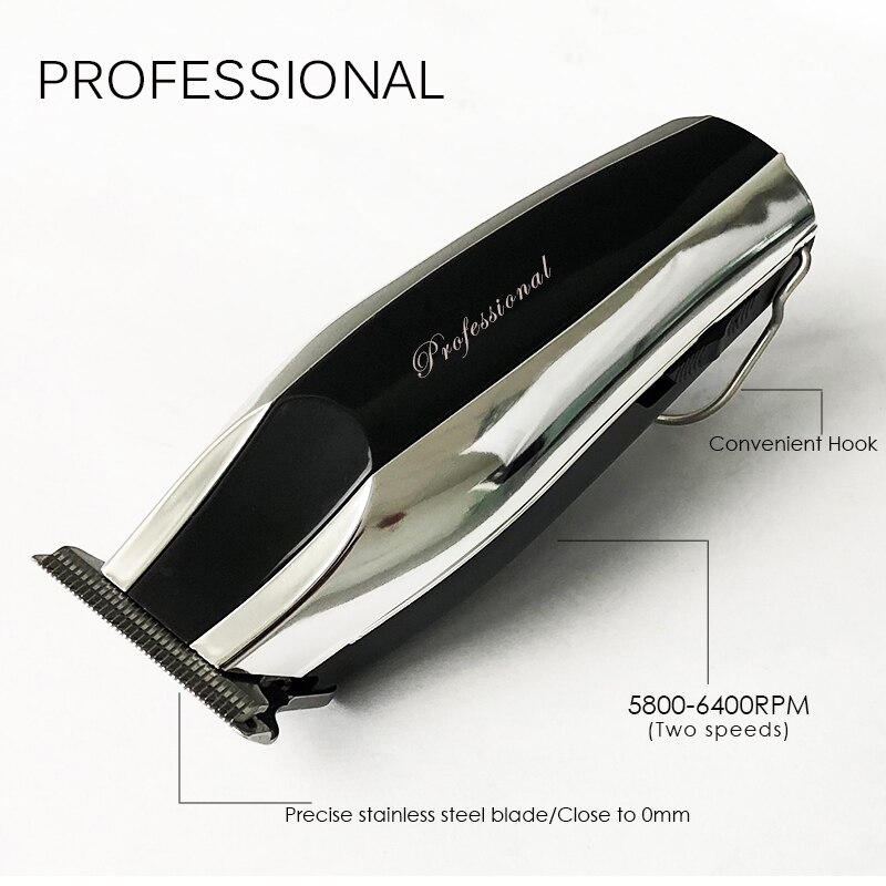 100-240V Electric Hair Trimmer Rechargeable Hair Clippers Cordless Bald Trimer Men's Hair Shaver Razor Two-Speed Haircut Machine
