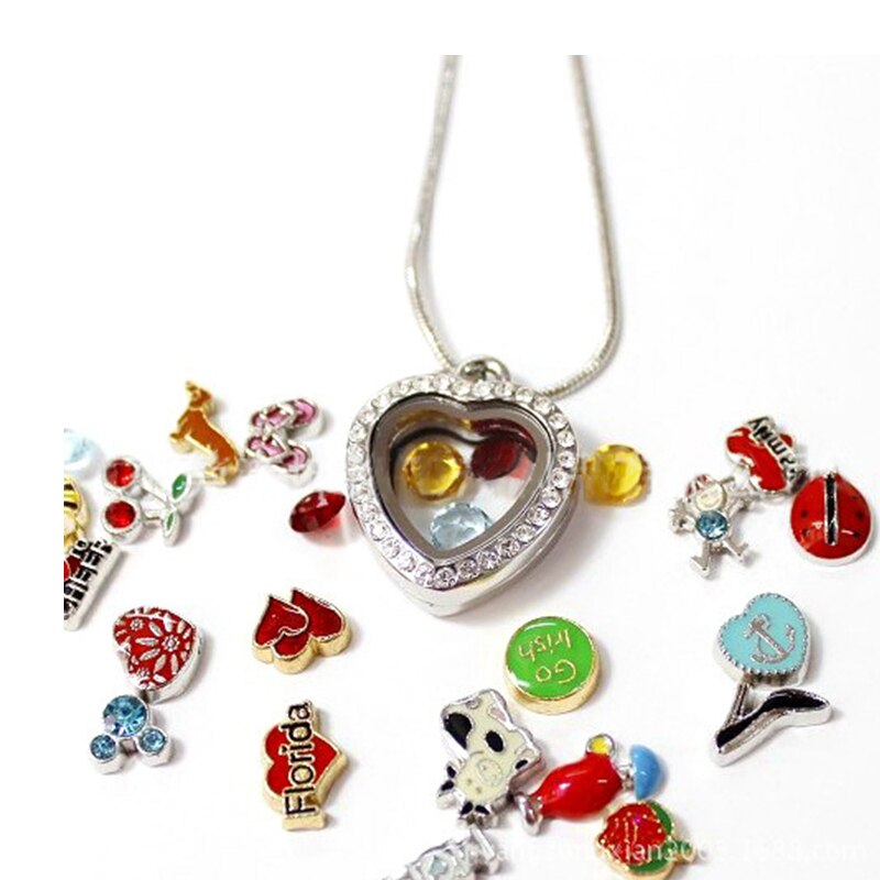 Medallón de cristal flotante para mujer, colgante de cristal con recuerdo de vida, fabricación de joyería, accesorios para , 1 unidad