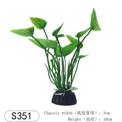 1 stk akvarie kunstige plastik planter dekoration akvarie landskab 1 stk kunstige akvarie dekorationer: 351 1 stk